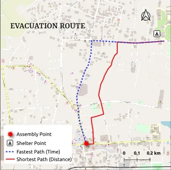 Evacuation Route Analysis