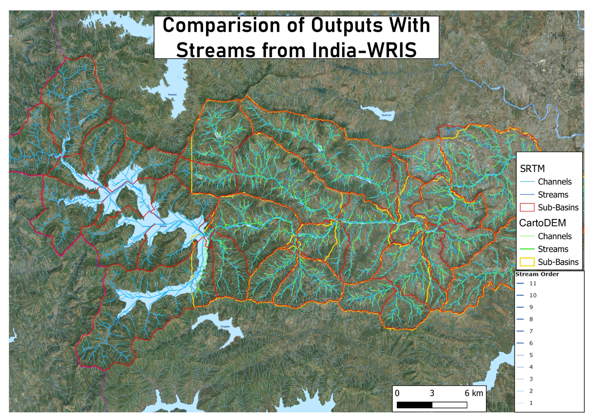 Comparison with India-WRIS stream data